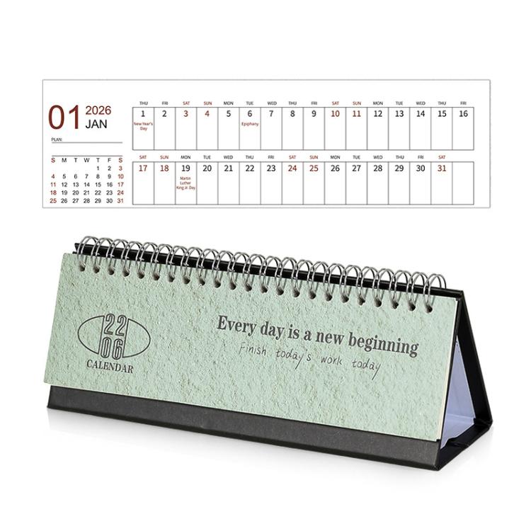 2026 Mini Desk Calendar January - December English Monthly Planner Small Aesthetic Office Calendar