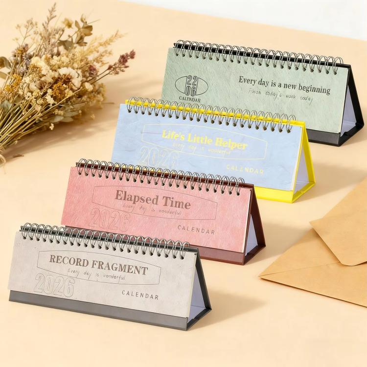 2026 Mini Desk Calendar January - December English Monthly Planner Small Aesthetic Office Calendar