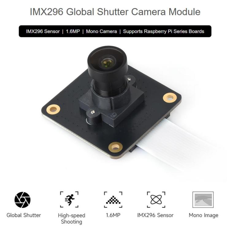 1.6MP M12 Mono Global Shutter Camera Module, 32427