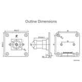 1.6MP M12 Mono Global Shutter Camera Module, 32427