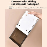 Under Desk Hidden Drawer Organizer Invisible Storage Box for Stationery and Office Supplies, Medium Clear, Medium Clear Black, Large Clear, Large Clear Black, XL Clear, XL Clear Black