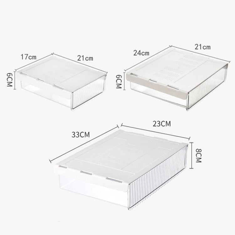 Under Desk Hidden Drawer Organizer Invisible Storage Box for Stationery and Office Supplies, Medium Clear, Medium Clear Black, Large Clear, Large Clear Black, XL Clear, XL Clear Black