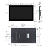 9 inch DSI High Color Gamut Touch Screen 720x1280 Pixel IPS Tempered Glass Panel Support 10 Points Touch, 32772