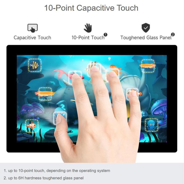 9 inch DSI High Color Gamut Touch Screen 720x1280 Pixel IPS Tempered Glass Panel Support 10 Points Touch, 32772