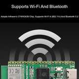 WAVESHARE RP2350B-Plus-W Development Board Raspberry Pi RP2350B Dual-Core Microcontroller Supports Wi-Fi & Bluetooth, 32048