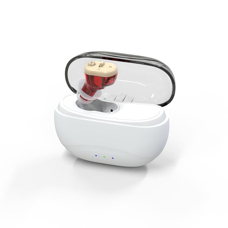 16-Channel Invisible In-Canal Hearing Aids With Smart Noise Reduction Chip & Magnetic Charging Case