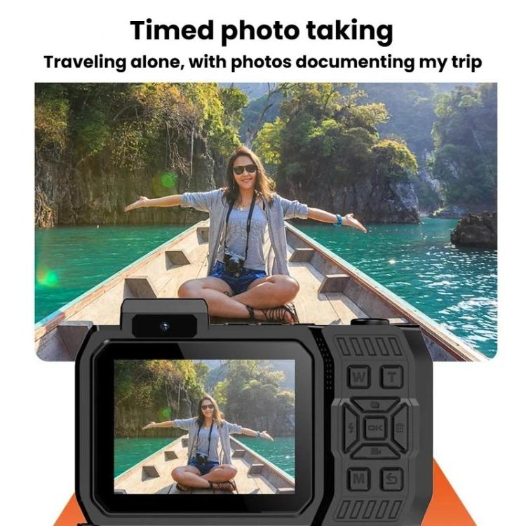 D50 IP68 Waterproof Dual-Screen Selfie Camera HD Outdoor & Underwater Camera