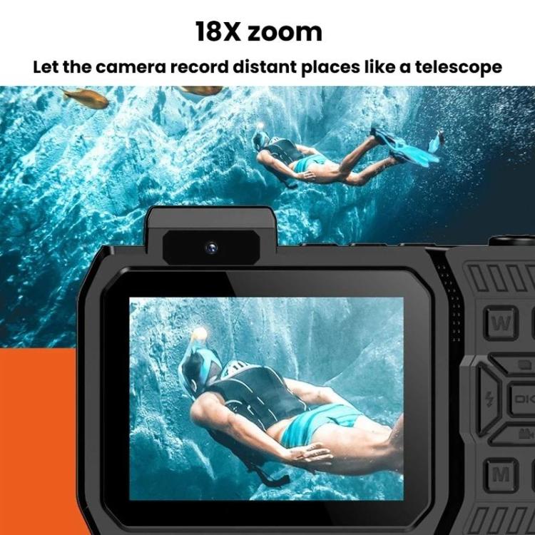 D50 IP68 Waterproof Dual-Screen Selfie Camera HD Outdoor & Underwater Camera