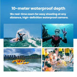 D50 IP68 Waterproof Dual-Screen Selfie Camera HD Outdoor & Underwater Camera