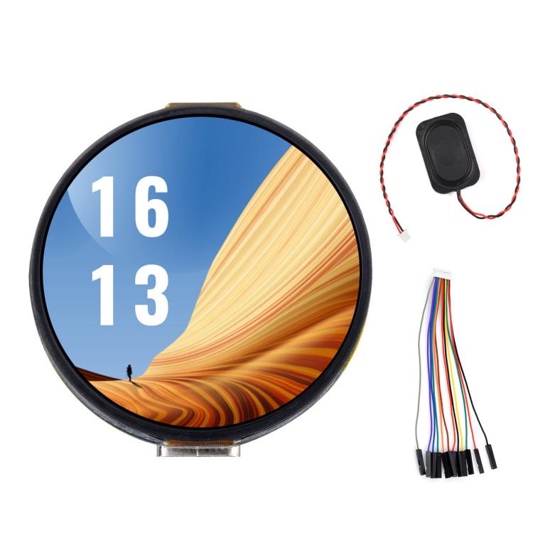 1.32 Inch AMOLED Round Touch Display Development Board, 32767 32767
