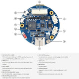 1.32 Inch AMOLED Round Touch Display Development Board, 32767