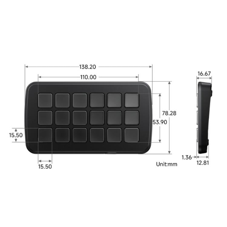 Multi-function AI Voice Control Panel 18 Membrane Display Keys, 32839