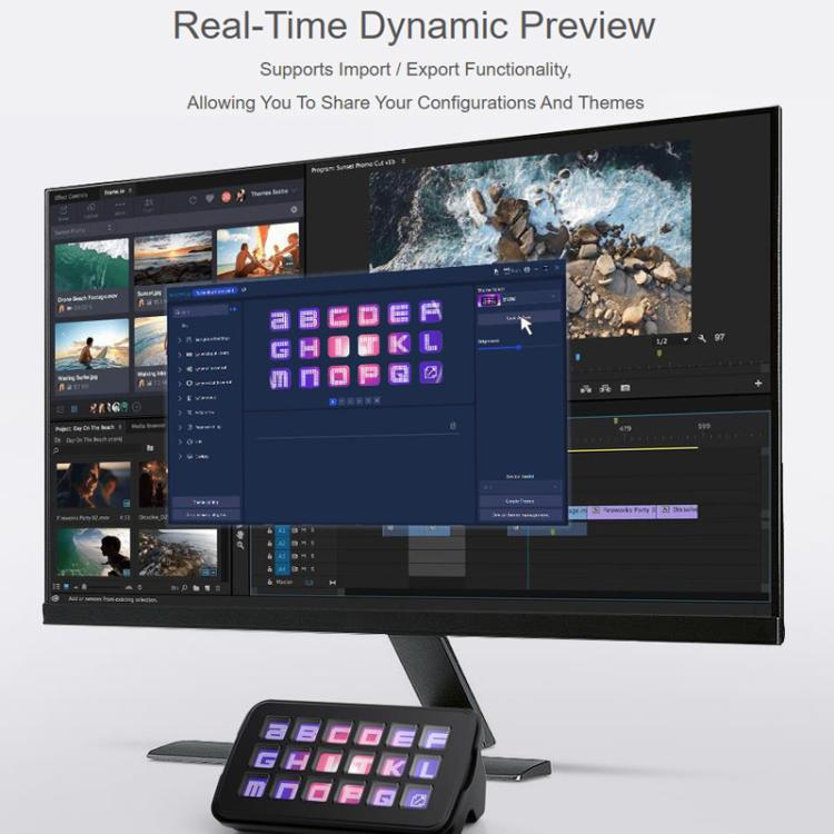 Multi-function AI Voice Control Panel 18 Membrane Display Keys, 32839