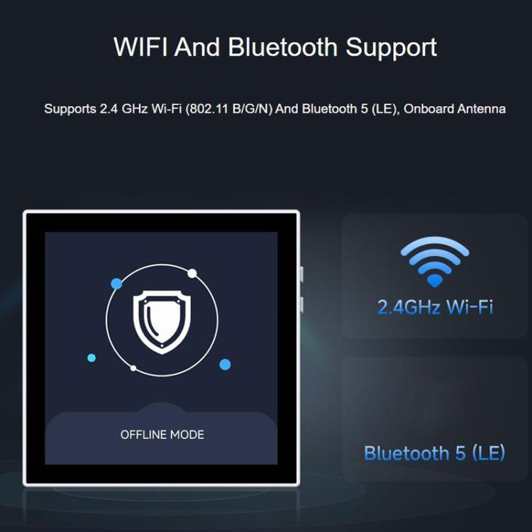 WAVESHARE ESP32-S3-Touch-LCD-4B 4 Inch Smart 86 Box, 5-Point Touch, RGB Interface