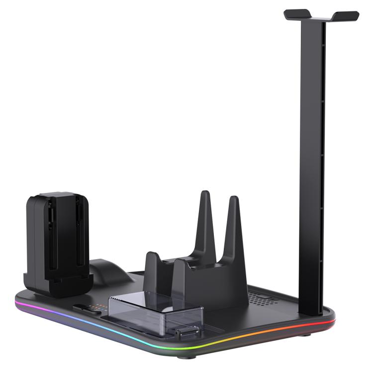 ipega 12-in-1 Multi-Function Charging Dock for Nintendo Switch 2/Switch Joy-Con Charging, Pro Controller Dock, Cooling Fan, Game & Headset Storage Organizer, 12-in-1