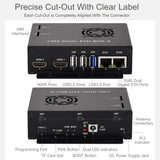 For Raspberry Pi CM5 WAVESHARE Gigabit / 2.5G Dual Network Port Expansion Board Support Access To RJ45 And Dual 4K Outputs, US Plug, EU Plug, UK Plug