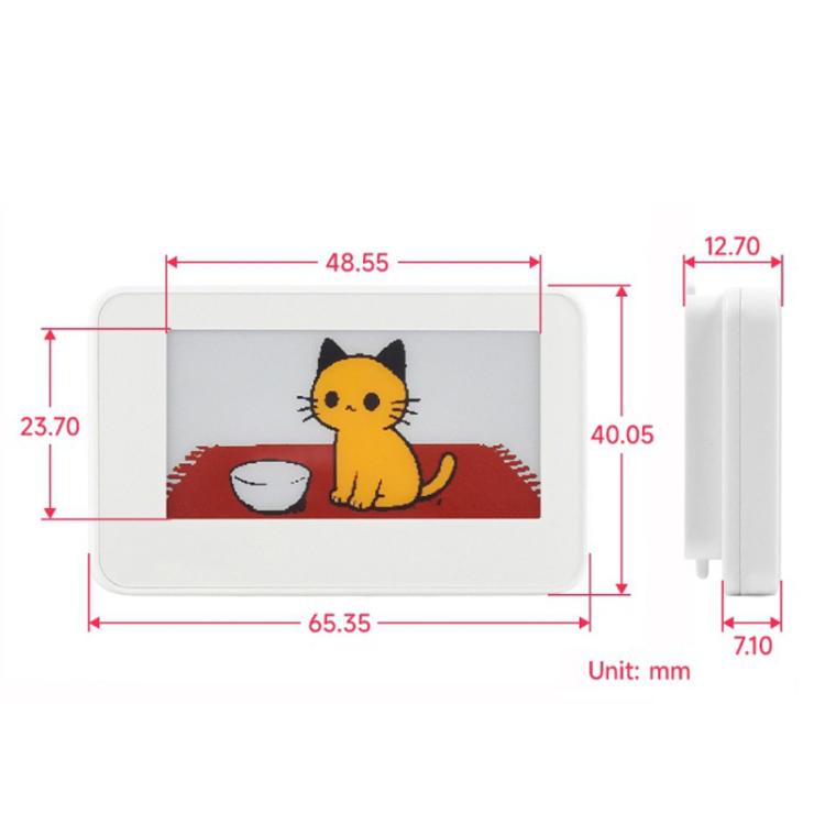 2.13 Inch Passive NFC Red Yellow Black White Ink Screen, 32814