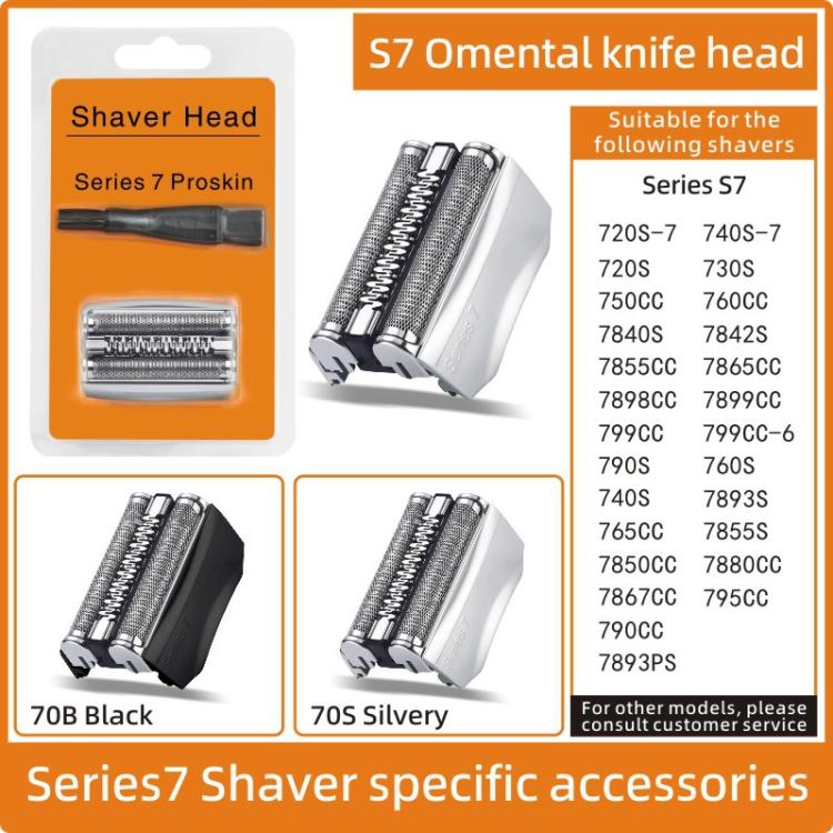 Replacement Shaver Head For Braun Series 7 Shavers 720S-7 / 740S-7 / 720S / 730S / 750CC / 760CC, 70B, 70S