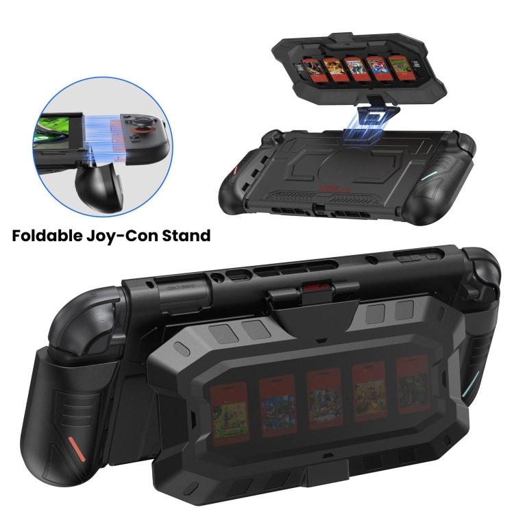 For Nintendo Switch 2 STARTRC GAMES Mech Protective Case Machine Removable Game Card Storage Back Case, Mech Protective Case
