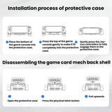 For Nintendo Switch 2 STARTRC GAMES Mech Protective Case Machine Removable Game Card Storage Back Case, Mech Protective Case
