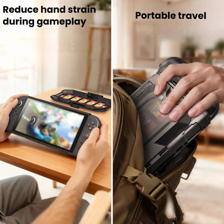 For Nintendo Switch 2 STARTRC GAMES Mech Protective Case Machine Removable Game Card Storage Back Case, Mech Protective Case