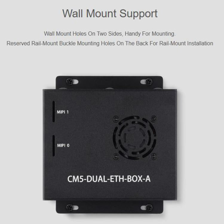 WAVESHARE Gigabit / 2.5G Dual Ethernet Base Board For Raspberry Pi CM5, EU Plug, UK Plug, US Plug