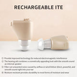 Rechargeable Mini Invisible Hearing Aid Deaf Elderly Ear Care Amplifier, Z-01B