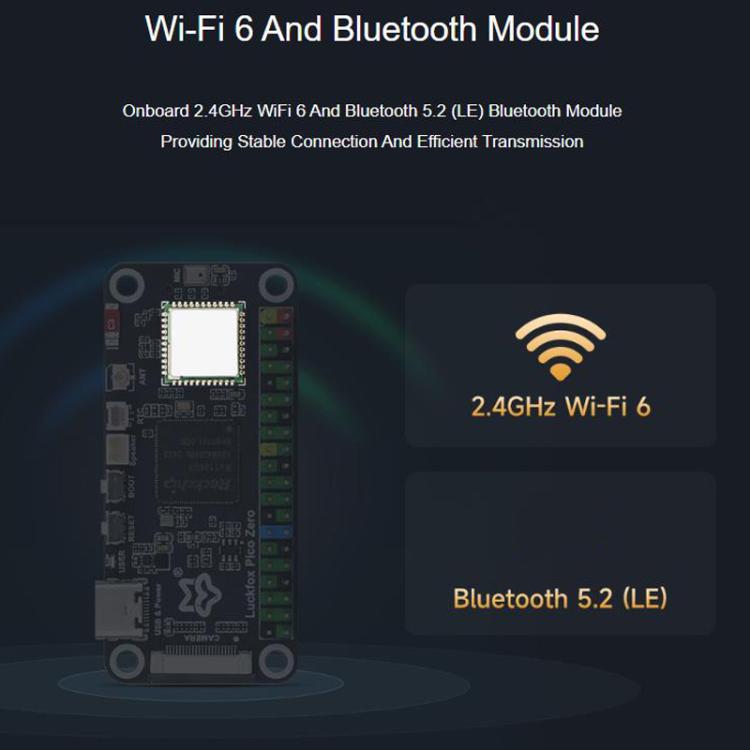 Linux Micro Development Board 1 TOPS Computing Power 8GB EMMC, With Wireless Module, Luckfox Pico Zero