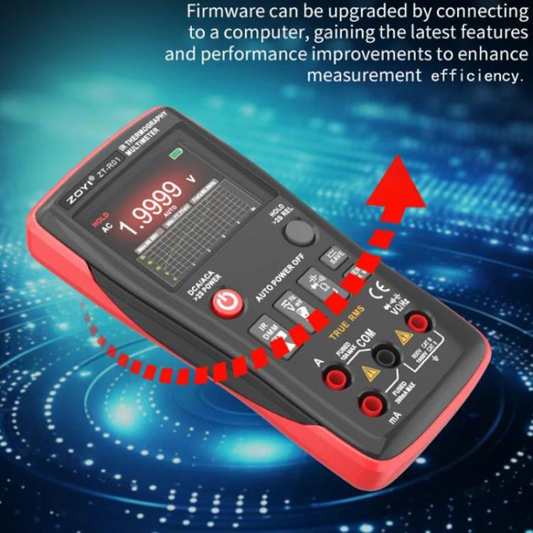 ZOYI ZT-R01 Handheld HD Infrared Thermal Imaging Multimeter Industrial Power/Floor Heating Thermal Imager, Standard, With Bag