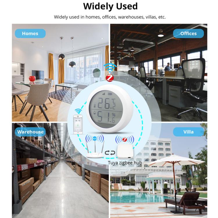 Tuya Smart ZigBee Sensor Smart Temperature Humidity Detector, RSH-ZigBee-HS03