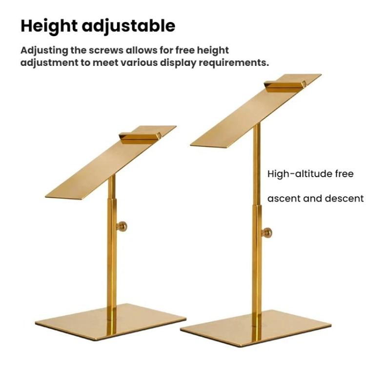 Stainless Steel Shoe Racks High-Heeled Shoe Display Stands, 140x50mm Mirror Finish Adjustable Foot, 140x50mm Rose Gold Adjustable Foot, 140x50mm Black Adjustable Foot, 140x50mm Titanium Adjustable Foot, Black Adjustable Foot, Square/Round Black        ...