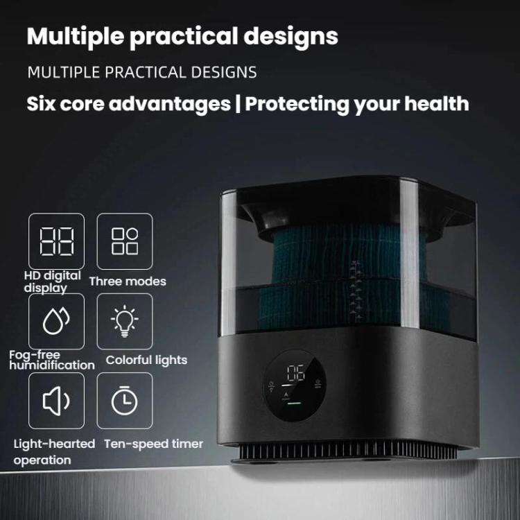 Mistless Humidifier Intelligent Detection Air Purifier With Running Nightlight