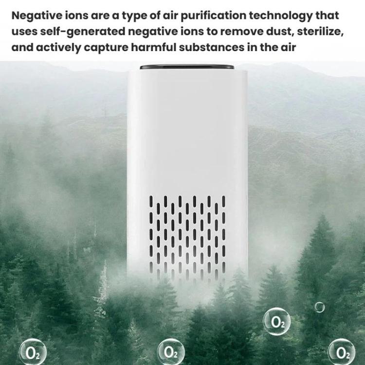 Car Air Purifier Home Office Desktop Negative Ion Compact USB Odor Purifier, A1