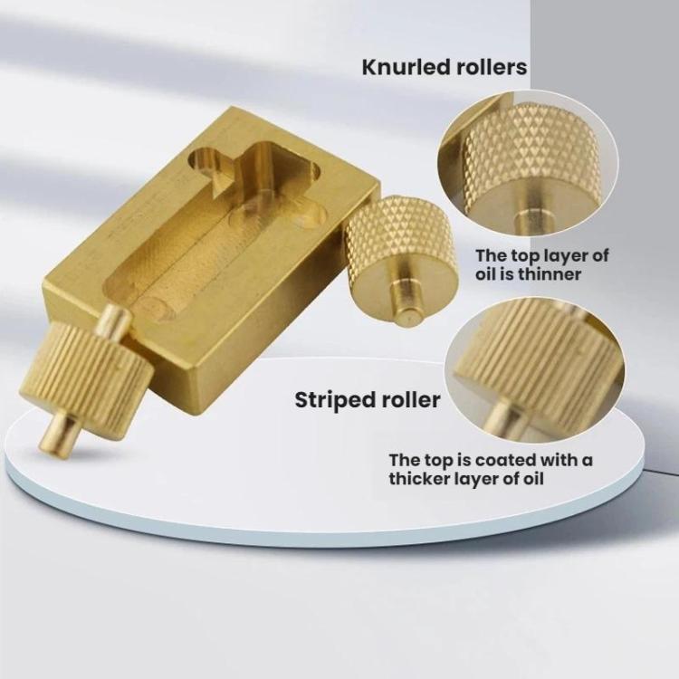 Mini Copper Edge Oil Box DIY Leather Tools