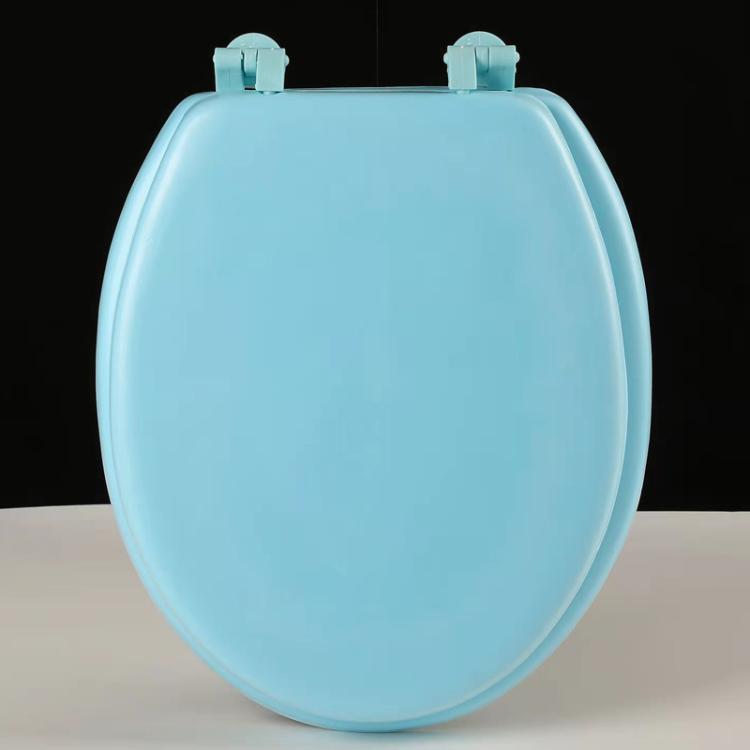Thickened EAV Toilet Cover Foam Soft Toilet Cover, White O-shaped, Blue O-shaped, White V-shaped, Blue V-shaped