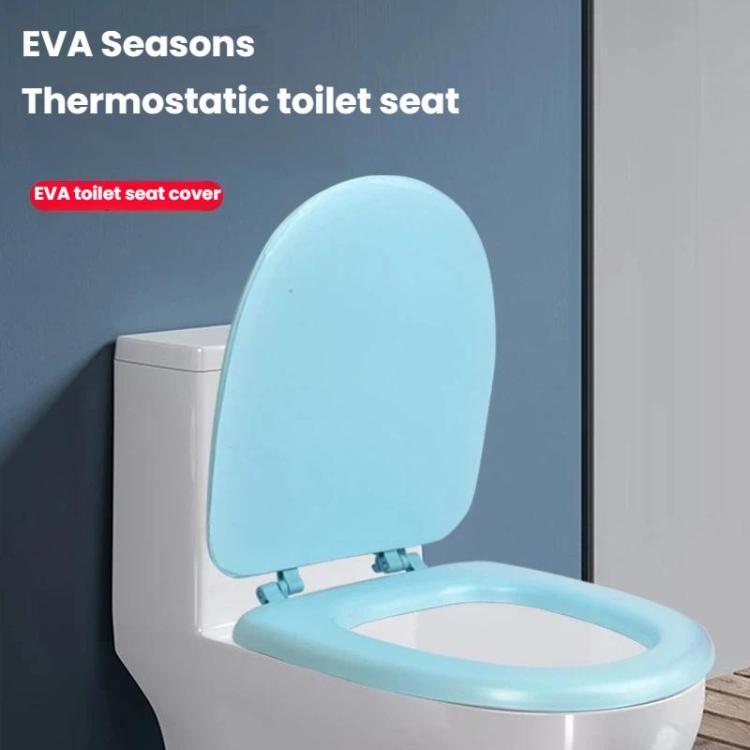 Thickened EAV Toilet Cover Foam Soft Toilet Cover, White O-shaped, Blue O-shaped, White V-shaped, Blue V-shaped