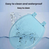 Thickened EAV Toilet Cover Foam Soft Toilet Cover, White O-shaped, Blue O-shaped, White V-shaped, Blue V-shaped