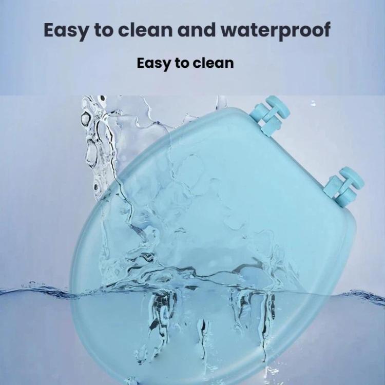 Thickened EAV Toilet Cover Foam Soft Toilet Cover, White O-shaped, Blue O-shaped, White V-shaped, Blue V-shaped