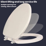 Thickened EAV Toilet Cover Foam Soft Toilet Cover, White O-shaped, Blue O-shaped, White V-shaped, Blue V-shaped