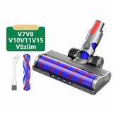 Soft Roller and Direct-Drive Brush Head Combo with LED, For Dyson V10 Slim / V12 Slim, For Dyson V7 / V8 / V10 / V11 / V15 / V8 Slim, For Dyson V6