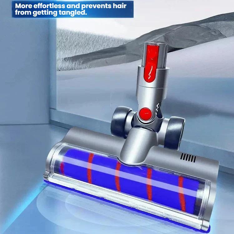 Soft Roller and Direct-Drive Brush Head Combo with LED, For Dyson V10 Slim / V12 Slim, For Dyson V7 / V8 / V10 / V11 / V15 / V8 Slim, For Dyson V6