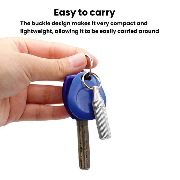 2pcs Capsule Engraving Knife Mini Portable Keychain Brass Small Engraving Knife, Gold+Silver