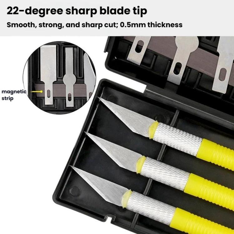 13pcs /Set Handbook Paper Cutting Carving Knife Rubber Stamp Tool Art Knife