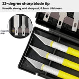13pcs /Set Handbook Paper Cutting Carving Knife Rubber Stamp Tool Art Knife