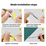 13pcs /Set Handbook Paper Cutting Carving Knife Rubber Stamp Tool Art Knife