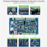 Control Board With 8-Channel Digital Input & Output, Built-In Xtensa 32-Bit LX7 Dual-Core Processor, Waveshare ESP32-S3-POE-ETH-8DI-8DO