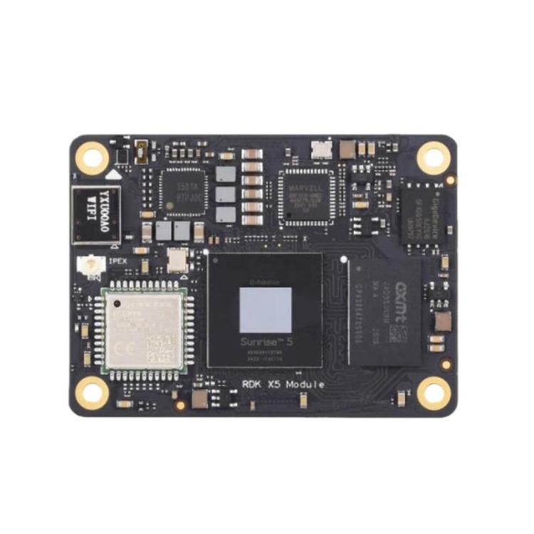 X5 AI Module 10 TOPS Computing Power, Integrated Octa-Core Cortex A55 CPU With Wireless RAM EMMC, Waveshare RDK X5 MD 104032