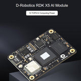 X5 AI Module 10 TOPS Computing Power, Integrated Octa-Core Cortex A55 CPU With Wireless RAM EMMC, Waveshare RDK X5 MD 104032