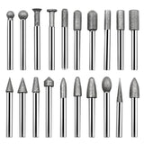 20pcs /Pack 6mm Shank Diamond Grinding Heads Jade Carving Tools Grinding Needles Diamond Grinding Rods, 20pcs