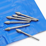 120 Mesh Pointed Diamond Grinding Head Diamond Fine Sanding Rod Jade Engraving Grinding Heads, 20pcs Pointed